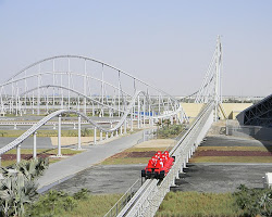 Formula Rossa roller coaster at Ferrari World Abu Dhabi