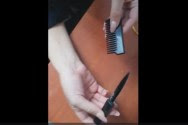A knife-comb combo
