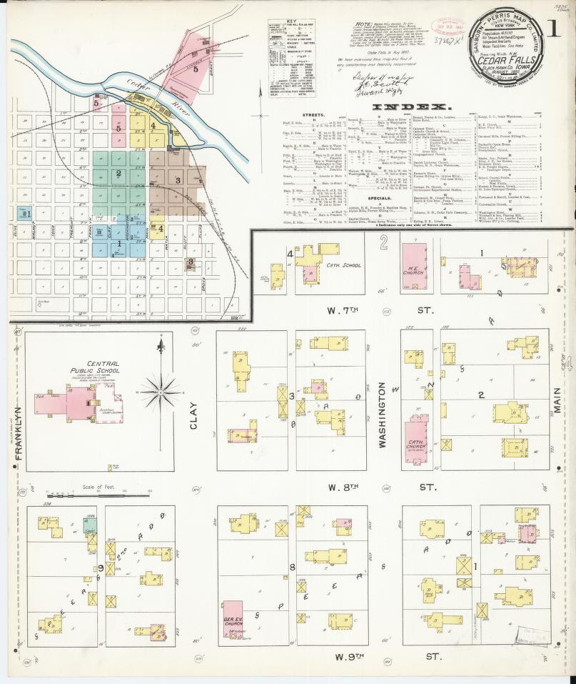He was born october 31, 1930, in gilbertville, the son of f Image 1 Of Sanborn Fire Insurance Map From Cedar Falls Black Hawk County Iowa Library Of Congress