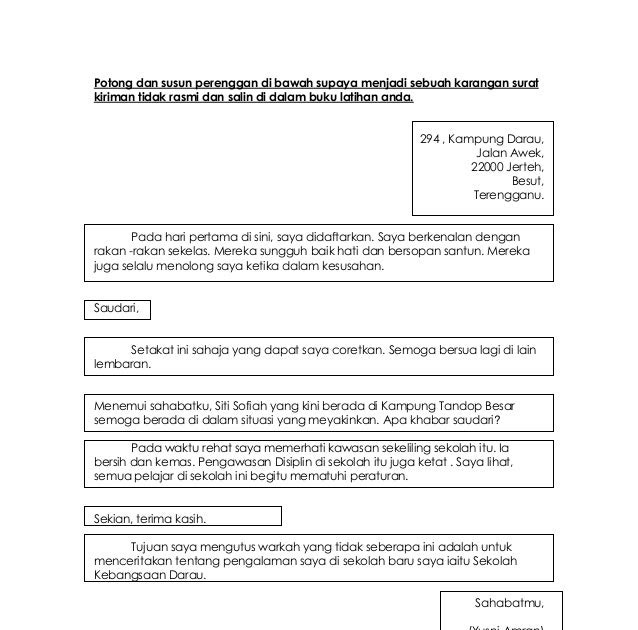 Contoh Format Karangan Laporan Upsr - Virallah