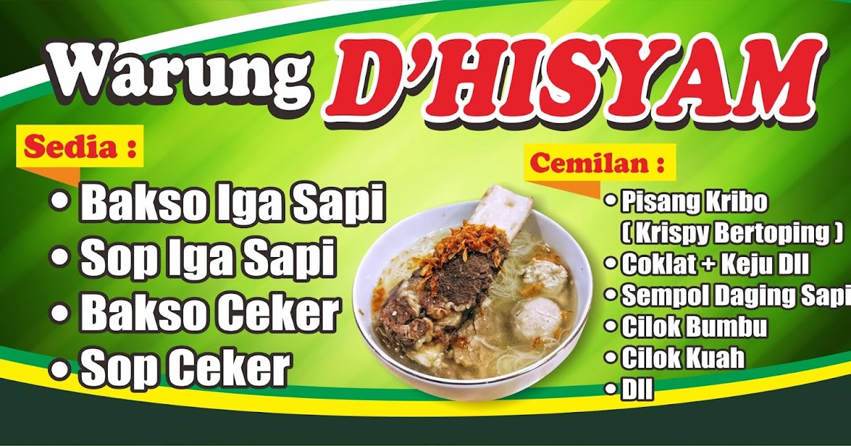  Spanduk Rumah Makan  Psd desain banner kekinian