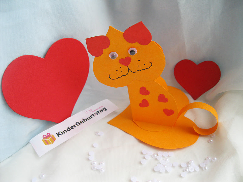 Das ausgedruckte katzen bild kannst du anschließend mit deinen lieblingsfarben ausmalen. Katze Basteln Aus Papier Einfache Anleitung Mit Foto Fur Die Kinder