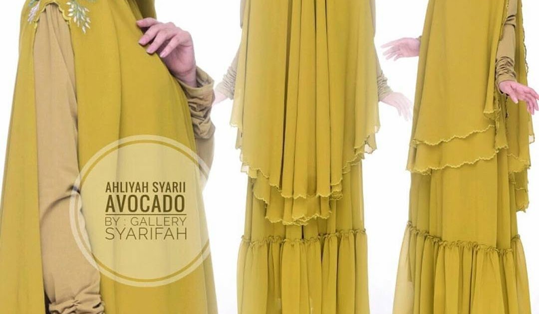 Baru 53 Warna  Jilbab Avocado 