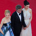 From left, the actress Cate Blanchett, the director Todd Haynes and the actress Rooney Mara arrive for the screening of 