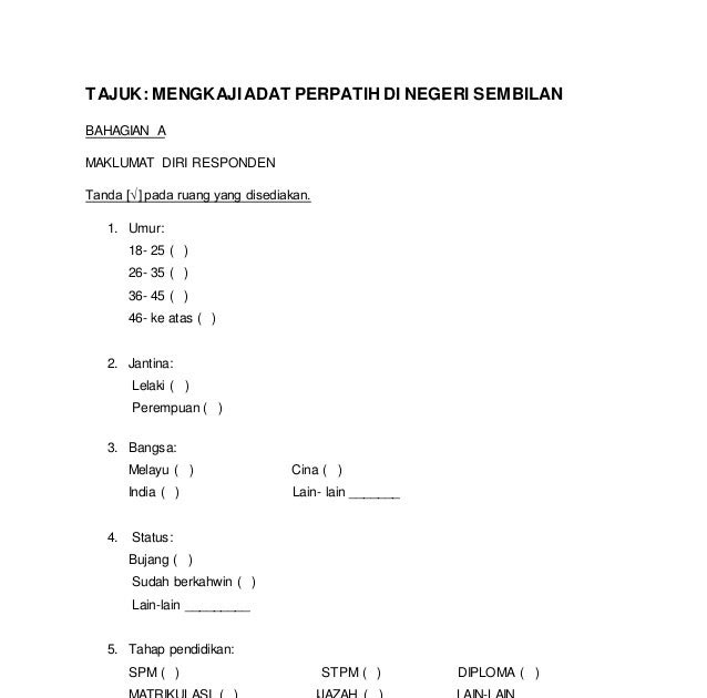 Contoh Soalan Kajian Hubungan Etnik - Hijriyah S