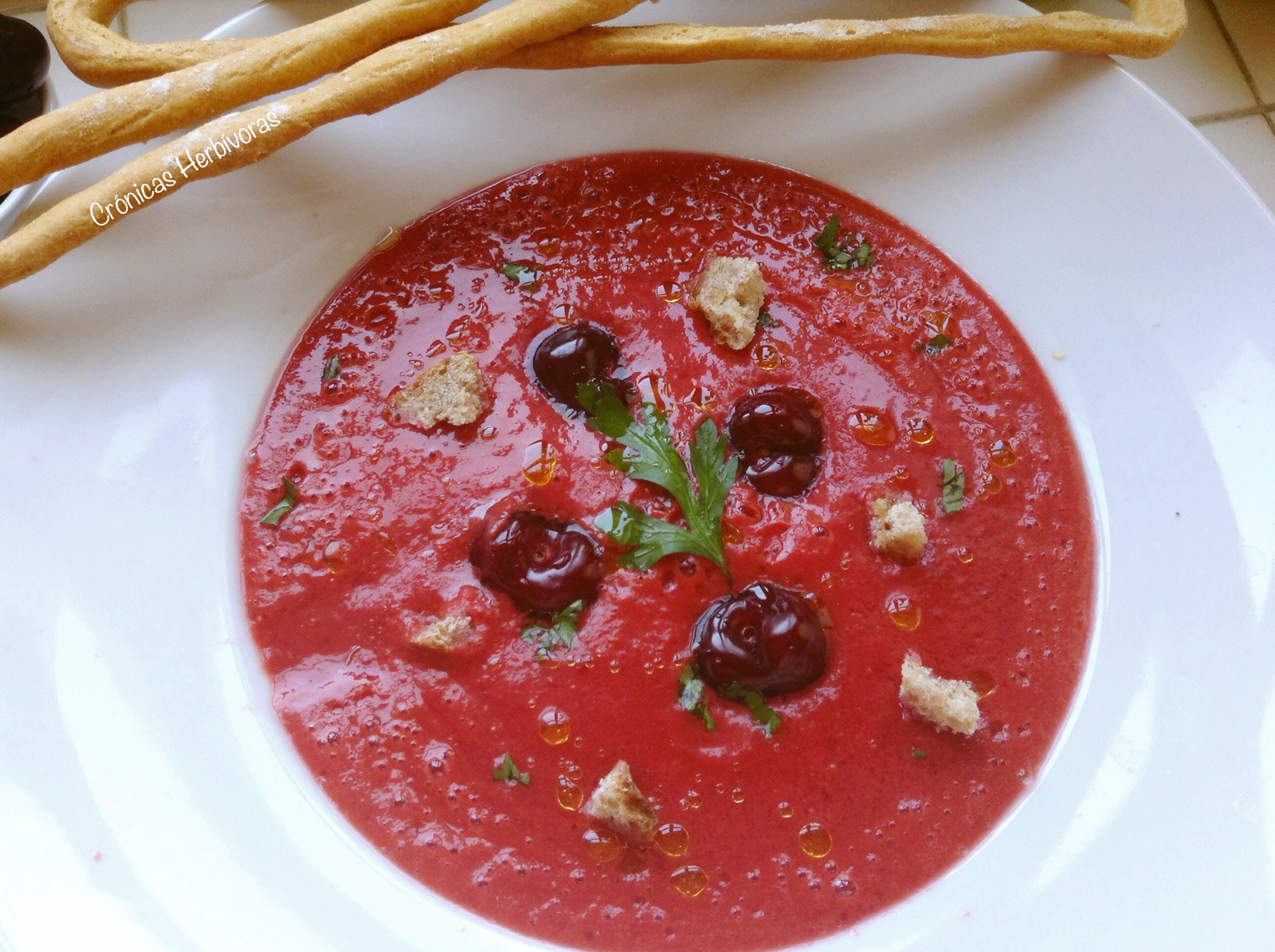 Gazpacho de cereza