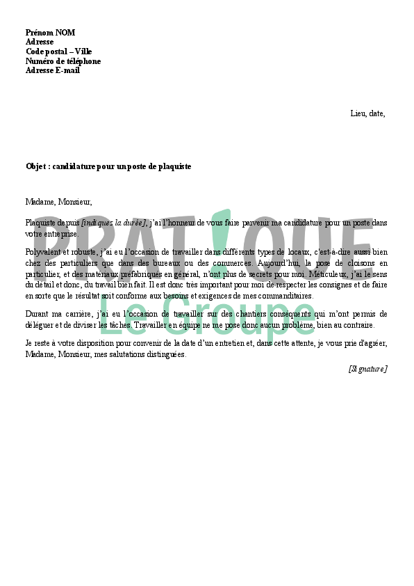 Lettre De Motivation Pour Job Alternance - Perodua n