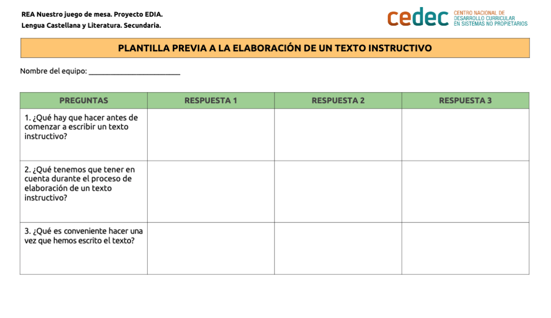 Puede ser entonces una serie de pasos que se deben seguir de forma secuencial para conseguir un objetivo; Escribimos Las Instrucciones Del Juego Nuestro Juego De Mesa
