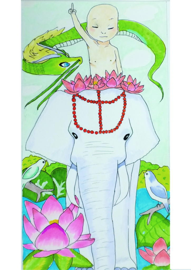 無料イラスト画像 最高の花 まつり 花祭り イラスト