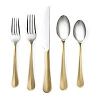 Brass 20-piece flatware set