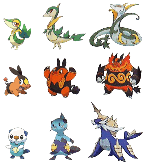 フレッシュ ポケモン ブラックホワイト 最初のポケモン 100 イラスト
