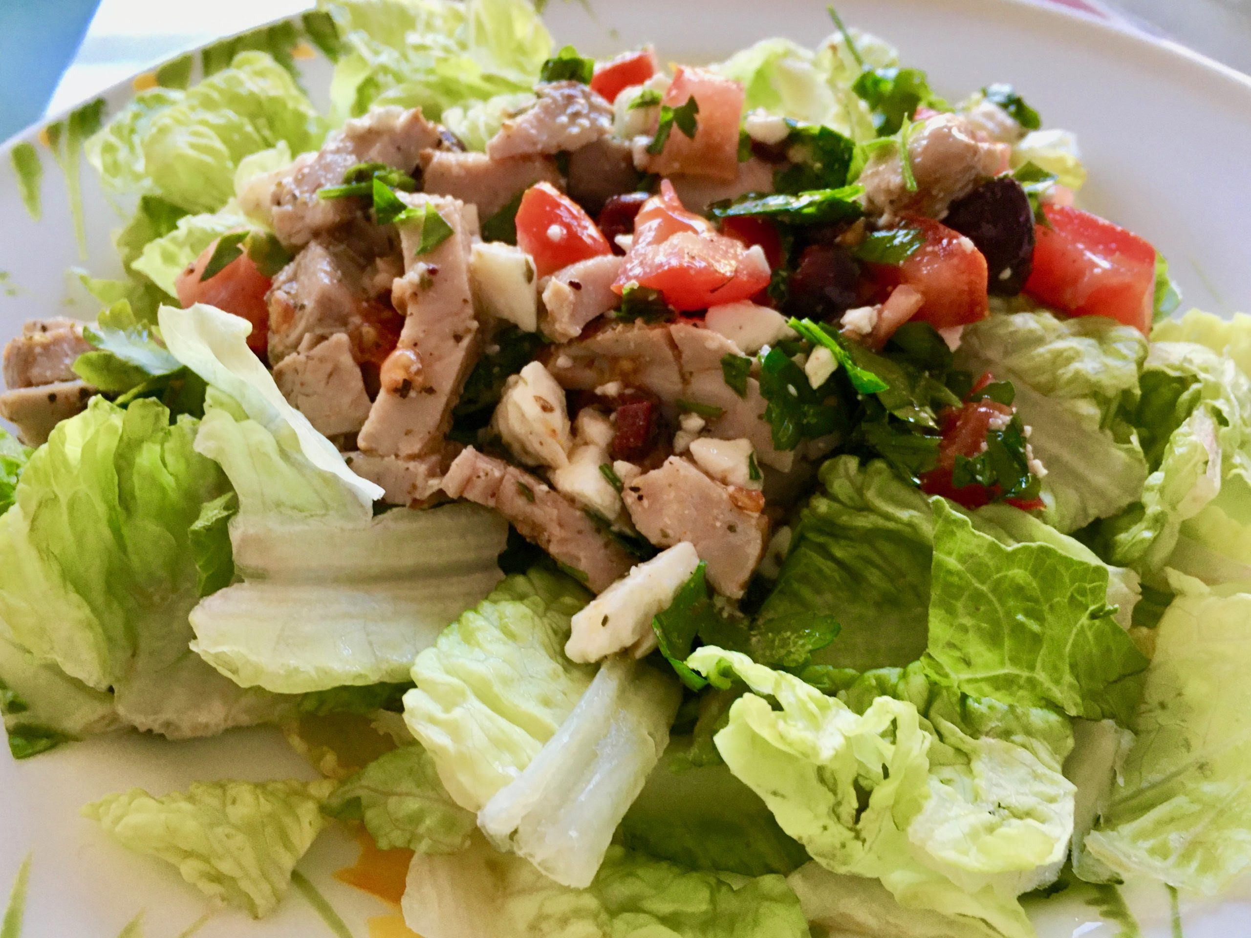 You could probably do a fairly decent new mexican green chile stew with leftover pork. Greek Salad With Leftover Pork Tenderloin Bite Of The Best