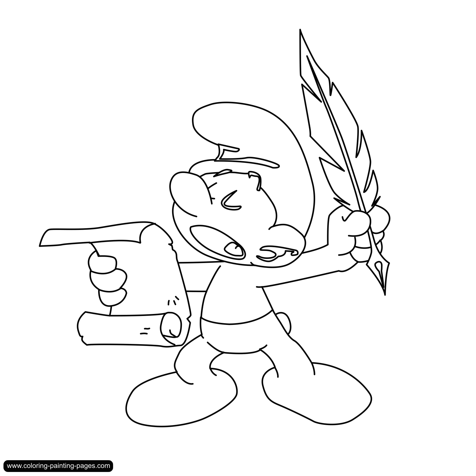 You can easily print or download them at your convenience. Coloring Pages Smurfs Free Downloads