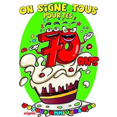 Carte Anniversaire Humoristique 70 Ans Dessin