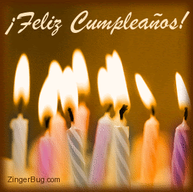 Bon Anniversaire En Espagnol Gif