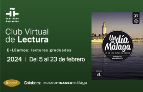 Cubierta de «Un día en Málaga». Club Virtual de Lectura E-LEemos.