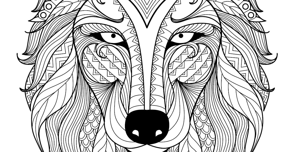 Download Printable Wolf Mandala Coloring Pages - Free Printable Coloring Pages for Kids and Adults