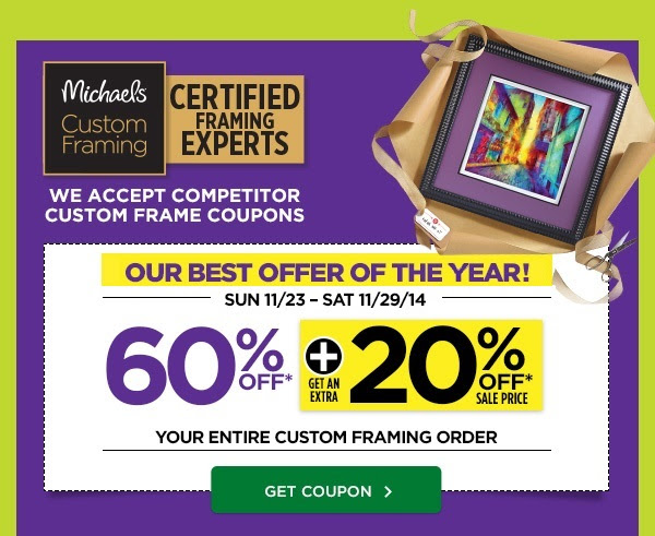 60% + 20% Entire Custom Framing Order Coupon