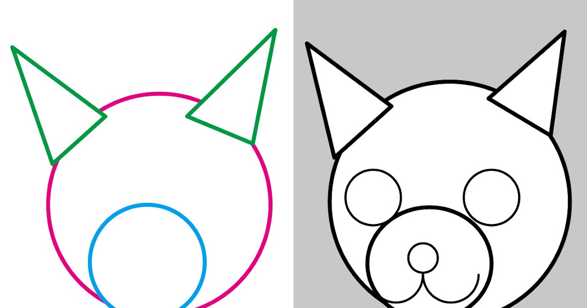 犬のイラストの書き方 犬のイラストの書き方