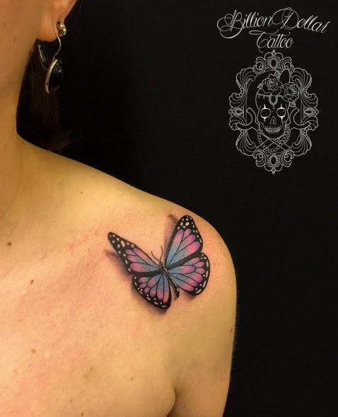 Purple Butterfly Tattoo Designs ~ Tattoo Design Cost