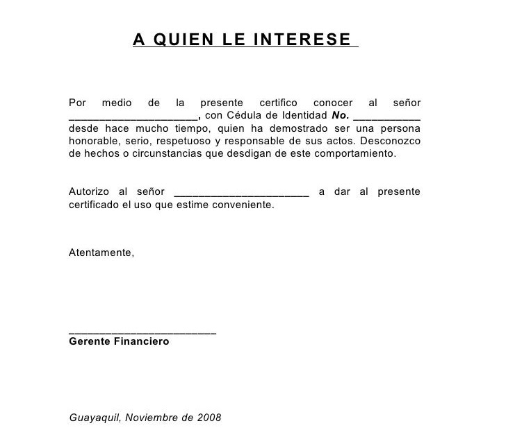 Carta De Despido En Chile - w Carta De