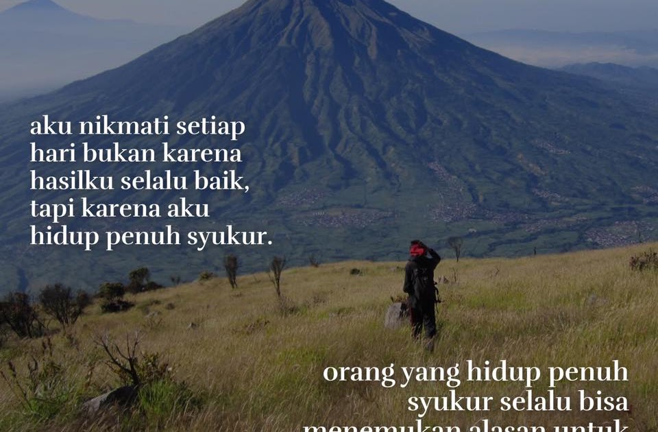 Kata Bijak Gunung Rinjani - gambar status wa