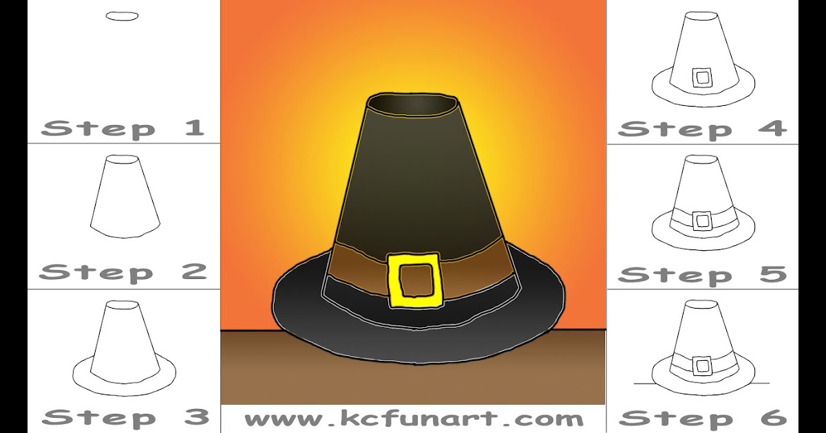 How To Draw A Pilgrim Hat