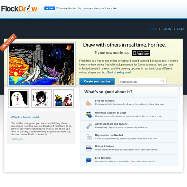 Flockdraw Free Online Drawing Tool Collaborative Group Whiteboard Pearltrees Note that following apps are offered free, but are not open source: