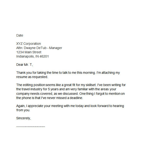 Sample Thank You Letter After Meeting Prospective - Contoh 36