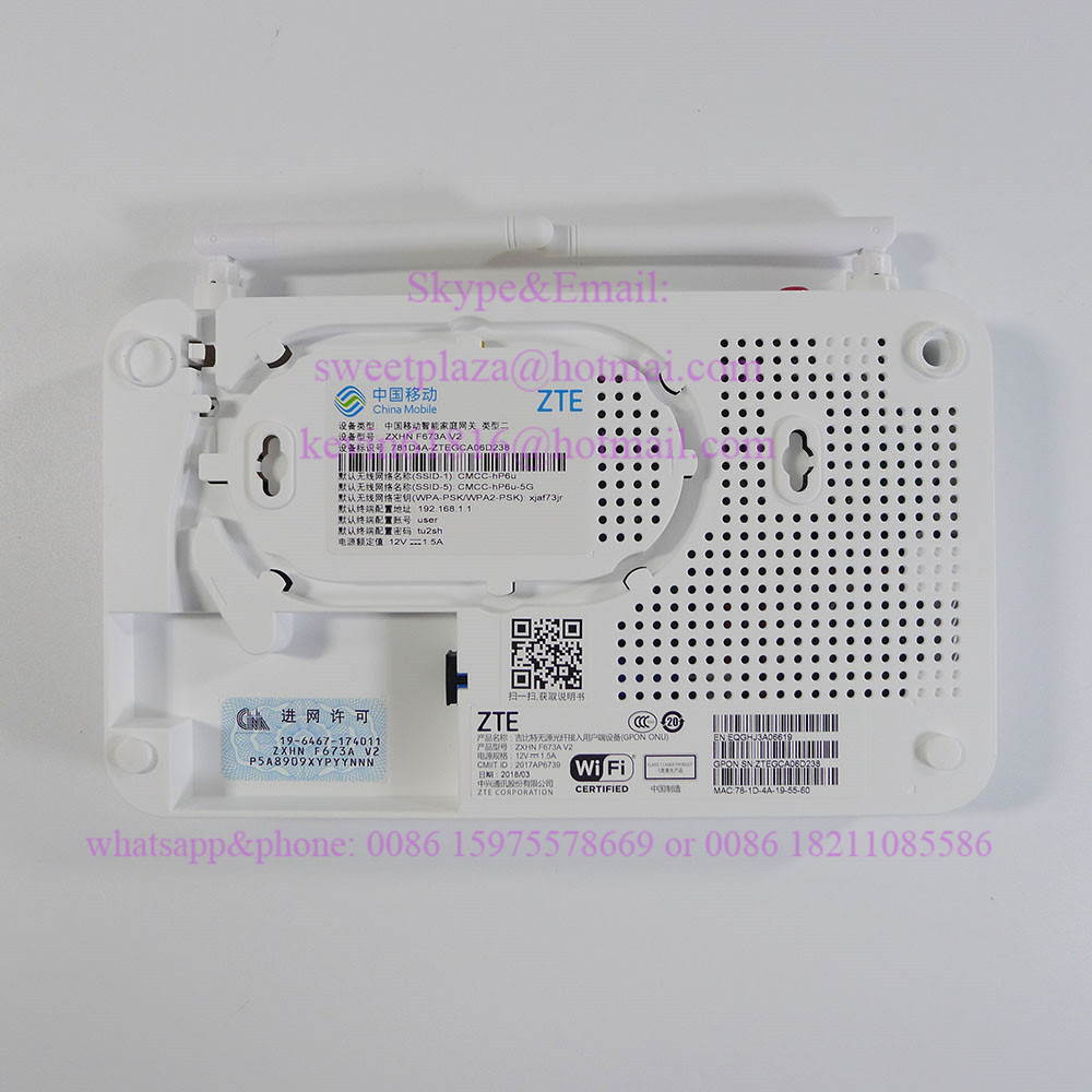 The zte zxhn f609 has a web interface for configuration. Zte Zxhn F673a V2 Gpon Onu Wireless Ont Router 4ge 1tel Dual Band 2 4g 5ghz Wifi Chinese Version Zte Onu