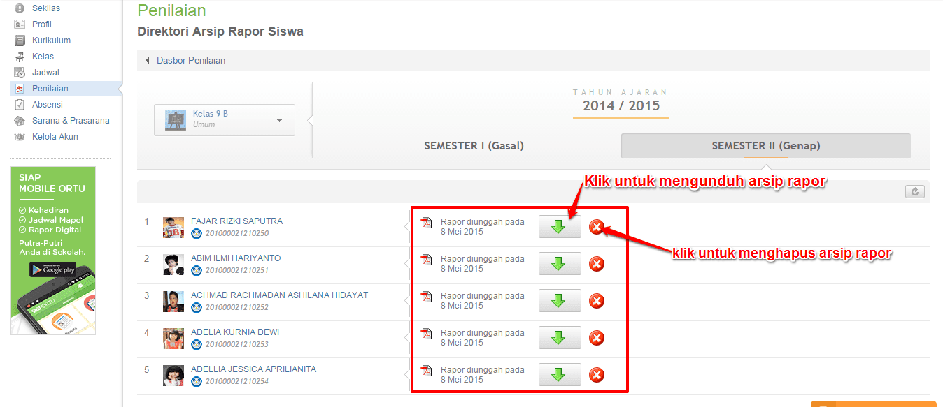 Panduan Upload Arsip Rapor Siswa Padamu Negeri - FileNya