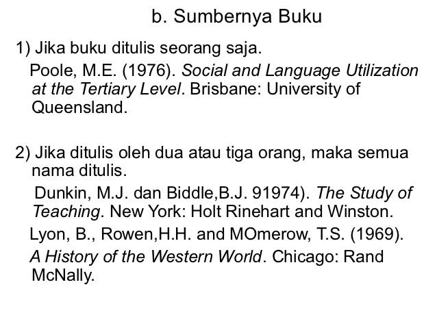 Contoh Daftar Pustaka Dua Orang - Contoh Bee
