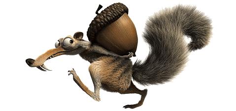 80% of characters created from scratch all rights go to fox & blue sky. Ice Age Character Scrat With Acorn Transparent Png Stickpng
