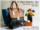 Lv Majest Multiblack Blue Grosir Tas  Jam Tangan Dompet 