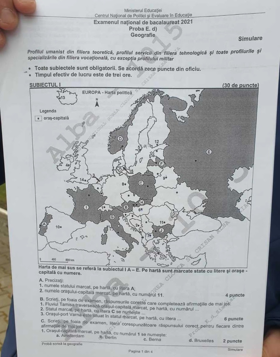 Rezolvare subiectul dat la simulare bac in anul 2021 la tehnologic. Simulare Bacalaureat 2021 Subiecte La Proba La Alegere Geografie Biologie InformaticÄƒ Fizica Sau LogicÄƒ La Simulare Bac 2021 Update Hotnews Mobile
