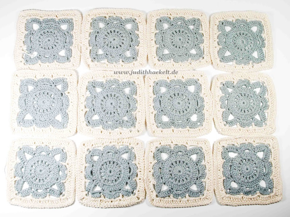 Selbstverständlich kannst du diese decke auch mit einer anderen wolle und nadelbreite häkeln. Granny Squares