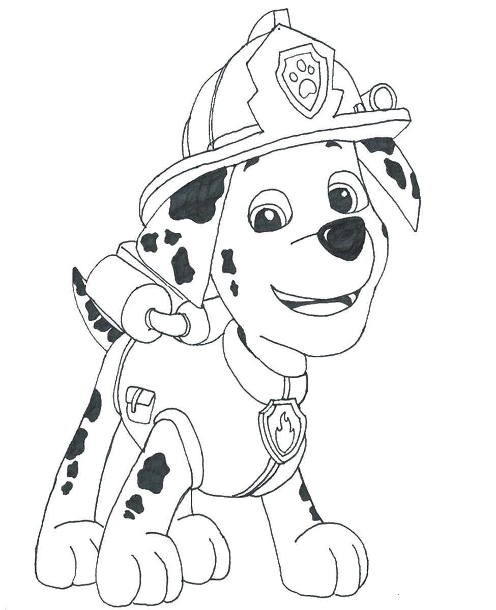 Free coloring  pages of paw  patrol  symbol Printable  