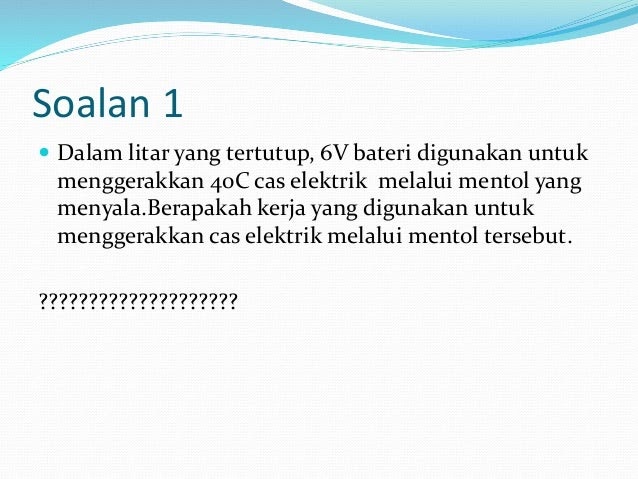 Soalan Hukum Ohm - Selangor i