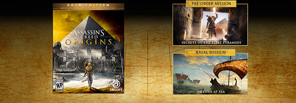 GOLD EDITION | ASSASSIN'S CREED ORIGINS | PRE-ORDER MISSION | NAVAL MISSION