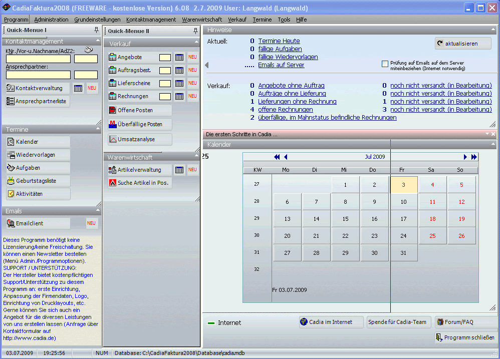 Maybe you would like to learn more about one of these? Download Kostenlose Auftragsverwaltung Cadia Faktura Freeware Softw