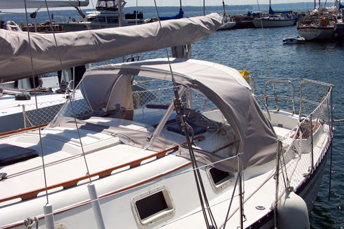 Get Build hard dodger on sailboat ~ J. Bome