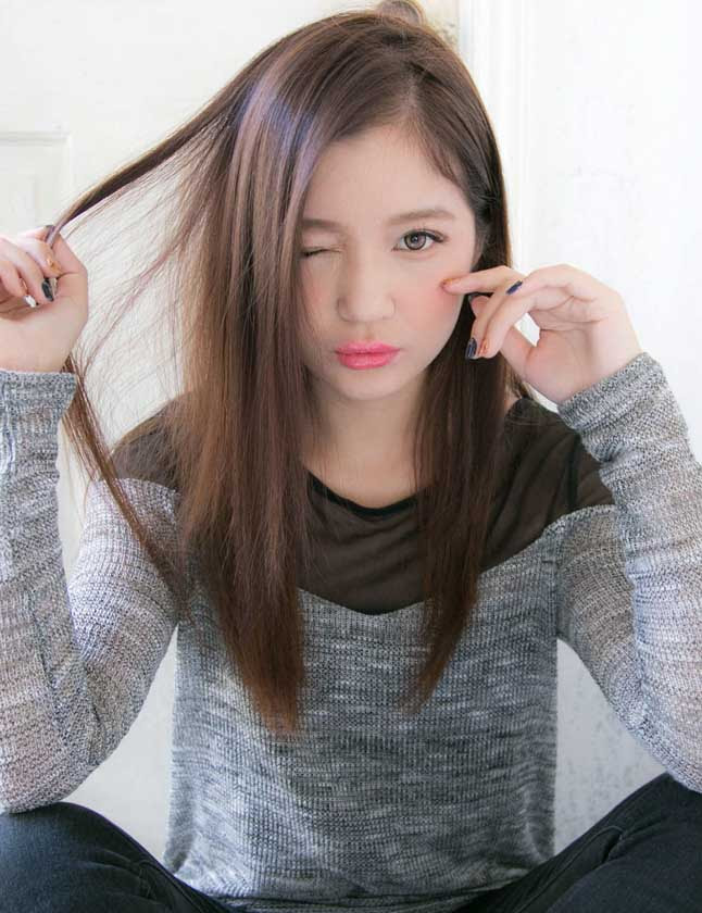 これまでで最高のナチュラル ストレート 前髪 なし ロング 自由 髪型 コレクション