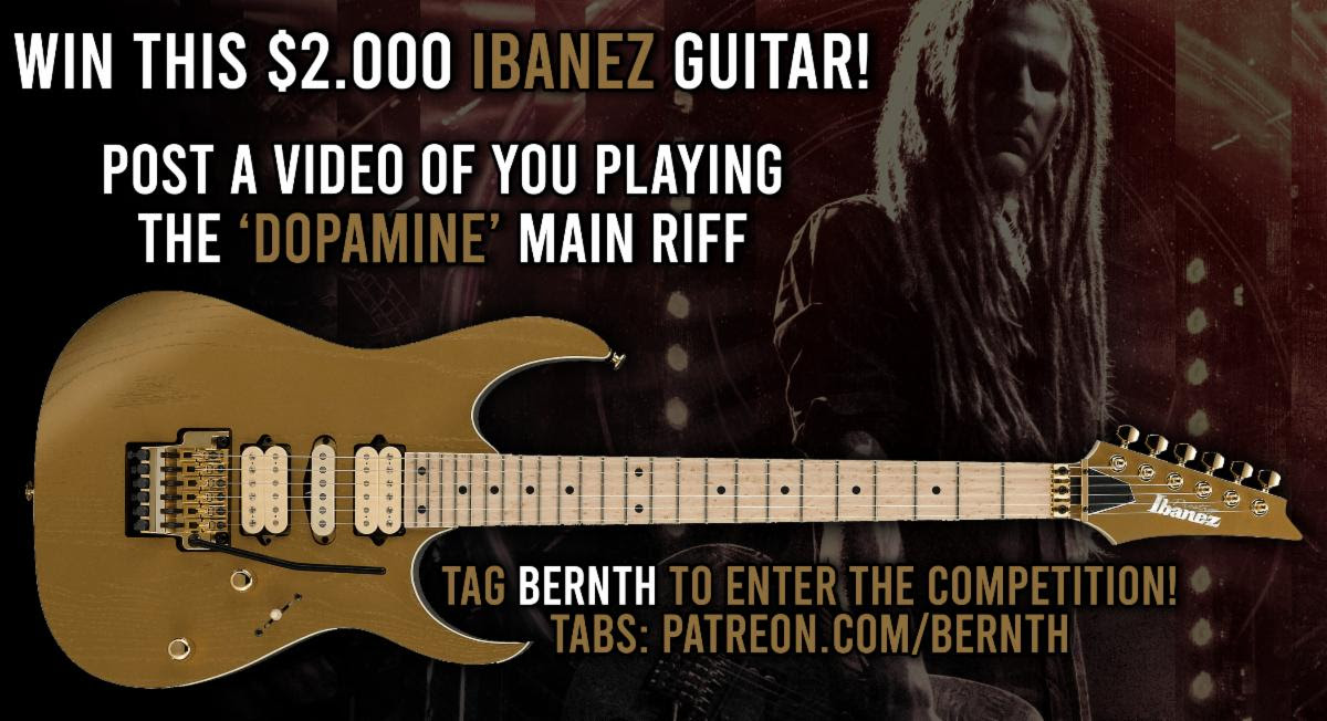 Guitar Virtuoso Bernth Challenges Fans To Play Catchiest Riff From Elevation Out Today To Win 2 000 Ibanez Guitar Bpm