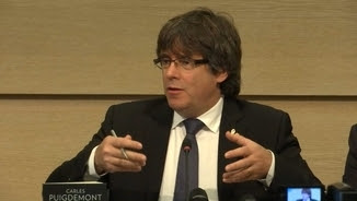 L'expresident de la Generalitat, Carles Puigdemont, aquest dimarts a Brussel·les