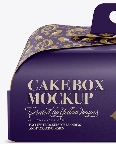 Download Download Rectangle Cake Box Mockup PSD - Cake Box Front ...