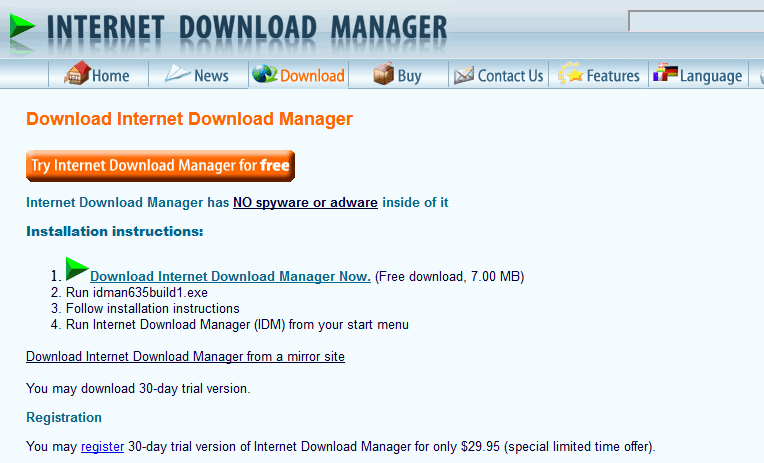 The download manager is readily useable with all popular browsers which windows supports, including but not limited to internet explorer, mozilla firefox. Internet Download Manager Free Trial Windows 7 10 8 1 Full Version