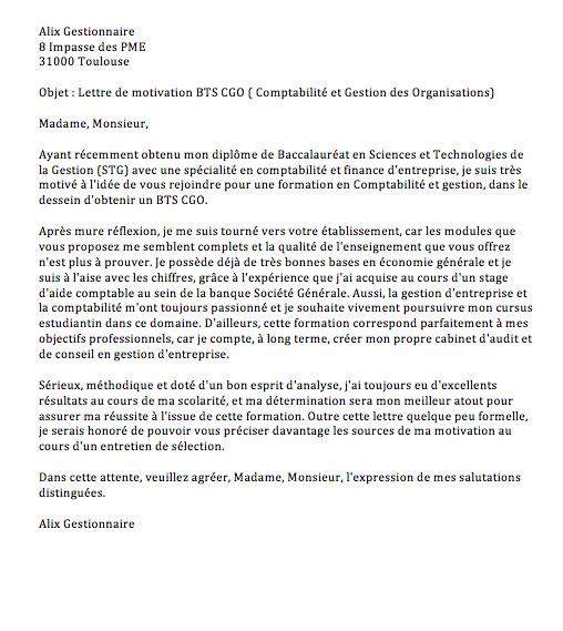 Lettre De Motivation Licence Gestion Des Ressources 