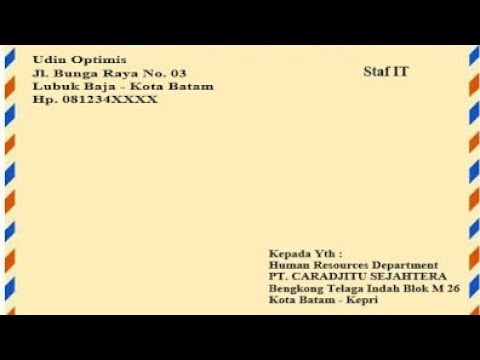 Cara Menulis Alamat Di Amplop Coklat Lamaran Kerja Format 575 x 406 Contoh Amplop Surat Lamaran Kerja Terbaik Dan Terbaru Format 1200 x 630 pixel Download Contoh Amplop Surat Lamaran Kerja Terbaik Dan Terbaru Format 1300 x 653 pixel Download Amplop.