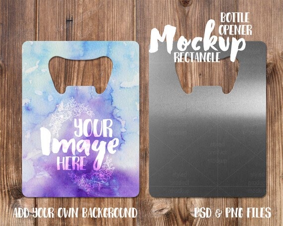 Download Free Small Rectangle Bottle Opener Mockup Template |Add Your Own (PSD) - Download Free Small ...