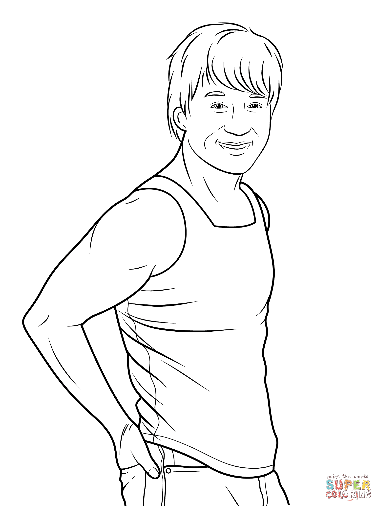 Color in this picture of bruce lee and others with our library of online coloring pages. Jackie Chan Coloring Page Free Printable Coloring Pages